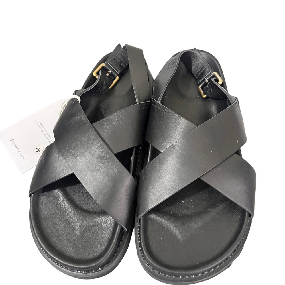 NEW Liberte Leather Capri Black Sandals - Picture 3 of 13